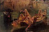 The Harem Boats by Frederick Arthur Bridgman